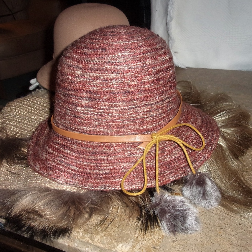 Circle Stitched Woven Textile Bucket Hat